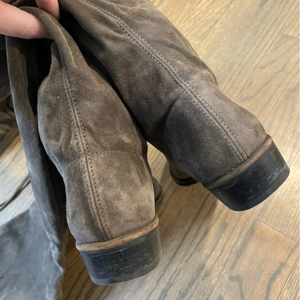 Stuart Weitzman Lowland Stretch Suede Over-the-Knee Boots Women’s 8